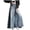 AA-Light Blue1064, variant on XIAONU Women's Denim Maxi Skirt High Waist Wide Leg Trouser Skirt Retro Casual Everyday Bottoms Dark Blue