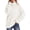 White, variant on Baqcunre Womens Sweaters Women's Casual Loose Turtleneck Knitted Sweater Pullover Long Sleeve 2023 Autumn/Winter Sweater Top Hoodies For Women Womens Fall Tops Beige L