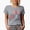 Heather Grey, variant on Fall Babe, Autumn Themed, Groovy Retro Wavy Text Merch Gift, Heather Grey T-Shirt, Medium