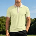 thumbnail image 4 of COSFO Waffle Polo Golf Shirts for Men Performance Short Sleeve Colorblock Shirt Pullover Collared Dry Fit Classic Fit Moisture Wicking Mens Shirts, 4 of 9