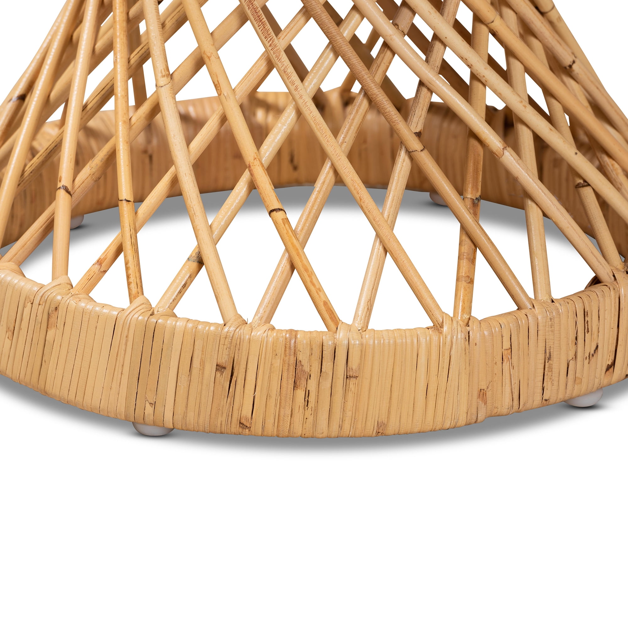 bali & pari Seville Rattan BOHO End Table, Natural