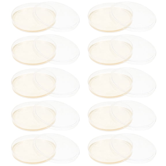 Masteelf 10 Pcs Pre Poured Agar Agar Plates Mycology LB Agar Plate Child 9.00X9.00X1.00CM