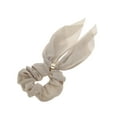 thumbnail image 4 of Unique Bargains 1 Pc Fashion Silver Wire Bow Scrunchies Coffee Color, 4 of 4