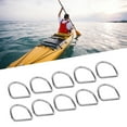 thumbnail image 4 of Hardware Anneau à Boucle en D, Anneau en D en Acier Inoxydable 316 Robuste Sans Joint pour Soudage 10 Pcs Pièces de Réparation Résistance à la Corrosion pour Kayak, 4 of 8