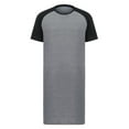 thumbnail image 3 of LELINTA Mens Sleepshirts Nightwear Comfy Short Sleeve Men Knee Length Loose Comfy Soft Male Nightgown Pajama Sleep Wear Size M-3XL, 3 of 8