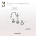 thumbnail image 5 of Water Creation 8.25" Lever Handles Brass Faucet in Silver & Chrome, 5 of 6