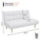 thumbnail image 2 of Sofa Cama Matrimonial Reclinable Acolchado 3 Plazas Moderno beige, 2 of 3