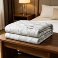 thumbnail image 6 of Kugisaki Summer Quilt Cotton Quilt Breathable Blanket Soft Fluffy Cooling Comforter Bed Blanket for Bedroom Living Room All Season, 6 of 8