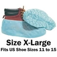 thumbnail image 2 of 150 Pairs Disposable Blue Shoe Covers Non-Skid Medical (X-Large, Sizes 11+), 2 of 4