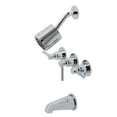 thumbnail image 1 of Kingston Brass KBX8131DL Concord Three-Handle Tub & Shower Faucet, Polished Chrome, 1 of 3