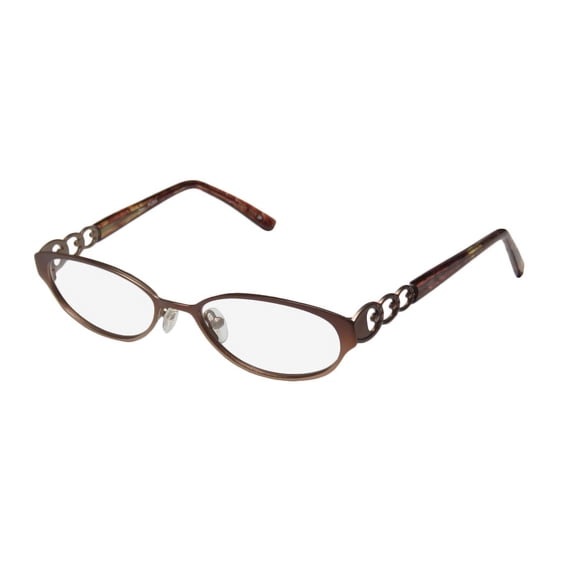NEW THALIA PURA WOMENS/LADIES CAT EYE FULL-RIM GRADIENT BROWN / MULTICOLOR DEMO LENS CONTEMPORARY CAT EYE FRAME DEMO LENSES 50-17-135 EYEGLASSES/SPECTACLES