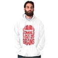 thumbnail image 4 of Funny Zombies Like Me For My Brains Hoodie Hooded Sweatshirt Men Brisco Brands L, 4 of 6