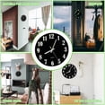 thumbnail image 2 of Creative Silent Wooden Round Wall Clock Luminous Clock Quartz Clock No Battery, 2 of 7