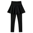 thumbnail image 5 of Girls Tennis Skirt with Leggings 2 in 1 High Waisted Flowy Athletic Skirted Legging Kids Dance Tights, 5 of 5
