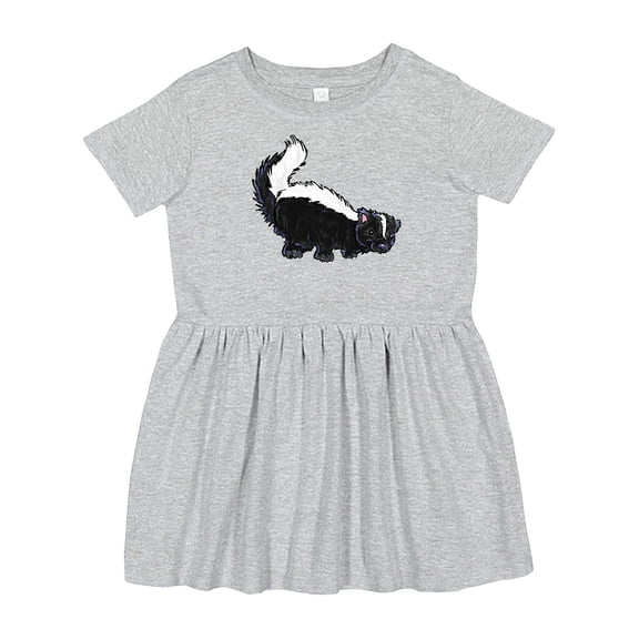 Inktastic Animals Cute Skunk Girls Toddler Dress