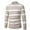 Khaki, variant on Autumn/Winter 2024 Men's Casual Loose Bottom Sweater With Matching Color Half Turtleneck Thick Sweater