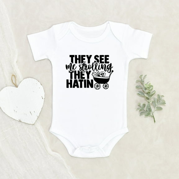 Newbabywishes - See I'm Strolling Pun Baby Clothes for Boys and Girls - Funny Baby Clothing