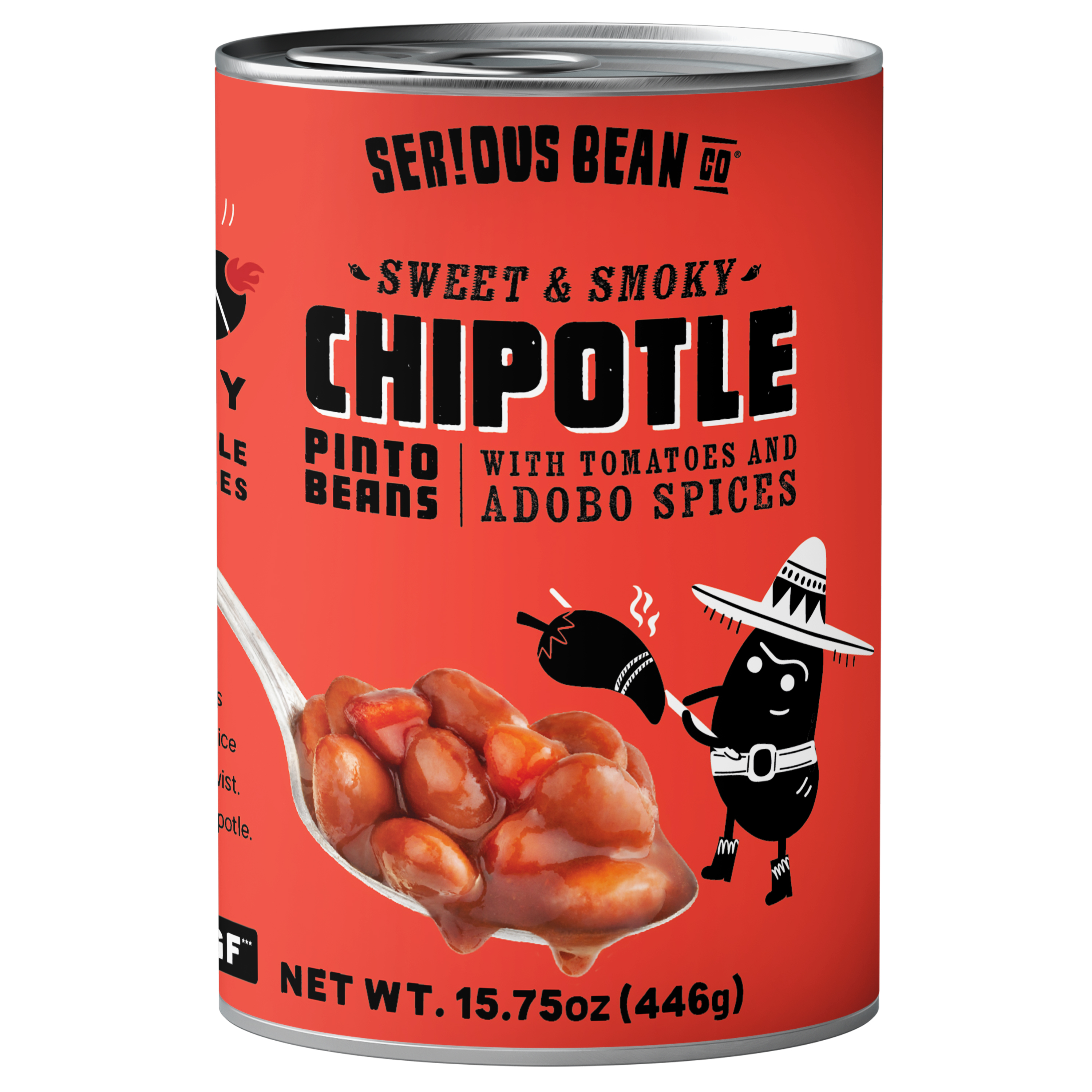 Serious Bean Co Sweet Chipotle Pinto Beans, 15.75 oz Can