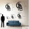 thumbnail image 3 of Violaura Wolf Metal Wall Art - Easy to Install Hanging Perfect for Home, Living Room Decor (12.0" x 9.6"), 3 of 8