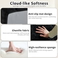 thumbnail image 5 of Leumius 87" Convertible Futon Sofa Bed, Corduroy Curved Boneless Couch with High Backrest, 2-in-1 Fold-Out Sleeper Sofa with Pull-out Couch Bed,Black-Round Pillow, 5 of 6