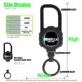 thumbnail image 1 of New Upgraded Badge Holder Telescopic Aluminum Alloy Body With Magnet Keychain Retractable Hook Tool Chain Key Holder Tactical Wire Rope Magnet, 1 of 6
