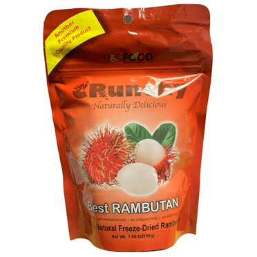 Crunchy Natural Freeze Dried Rambutan 30g, 1.06 OZ