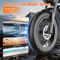 thumbnail image 3 of ASKGO 48V 20Ah Electric Bike for Adults, 2200W Fat Tire Off-Road Ebike, 30MPH & 75 Miles, Cargo Ebike,NFC Unlock Electric Dirt Bike,UL2849, 3 of 11