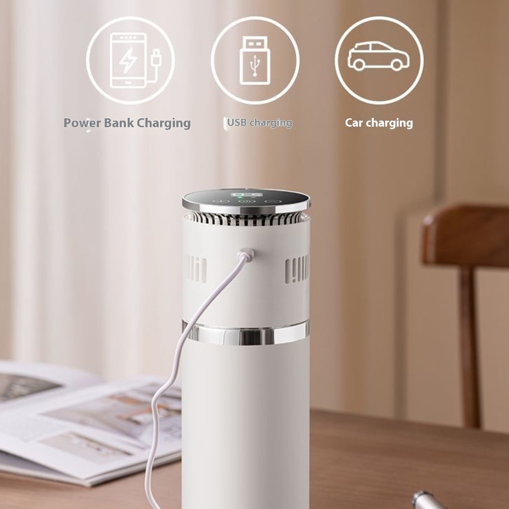 Miiottaa 800ml Automotive Cooling Cup 800ml Capacity Refrigerated Cup Fast Type C Charging Car Refrigerator Coolers
