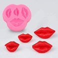 thumbnail image 3 of Moldes de Silicona para Chocolates, Caramelos, Tortas, Labios, Tortas Caseras (Rosa), 3 of 8