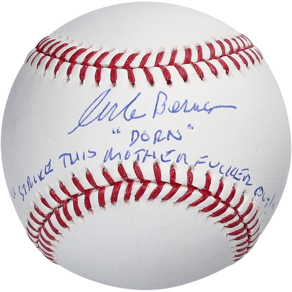 Corbin Bernsen Major League Autographed Baseball with Strike Out Inscription - Steiner - Fanatics Authentic Certified