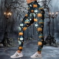 thumbnail image 6 of COMVALUE Halloween Leggings for Women High Waisted Athletic Workout Legging Soft Stretch Printed Gym Yoga Pants Beige Size XL, 6 of 8
