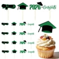 thumbnail image 2 of Clearance Under $2.76! 16 Pack Graduation Cupcake Toppers, Glitter Grad Cap Cake Picks - Party Decor for Celebrations (G, One Size), 2 of 8