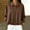 Brown, variant on Women's Faux Suede Bomber Jacket Zipper Pilot Coat Casual Lapel Oversized Long Sleeves Outerwear Coats Yellow