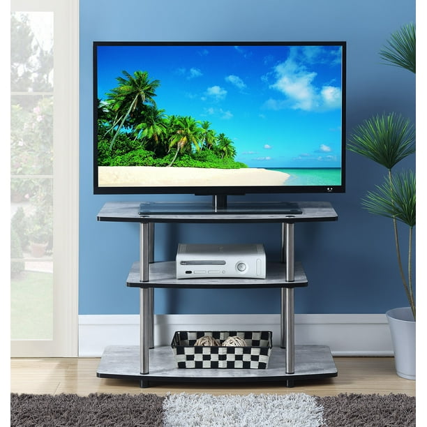 Convenience Concepts Designs2Go No Tools 3 Tier TV Stand, Multiple
