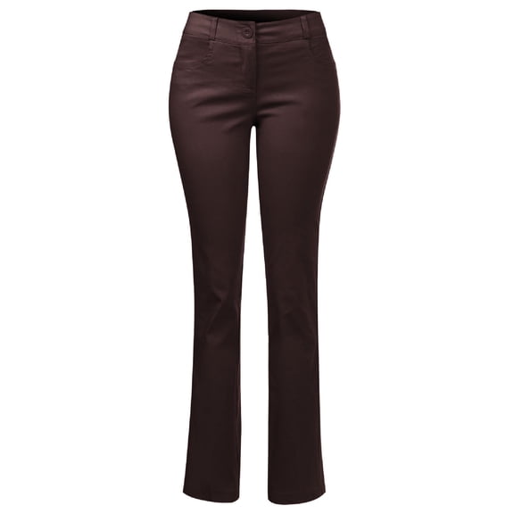 MixMatchy Women's Comfy Bootcut Curvy Fit Trouser Pants