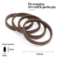 thumbnail image 3 of HBY Women's Hair Ties for Thick or Curly Hair. No Slip Seamless Ponytail Holders, Double Latte, 12 Pcs, 3 of 3