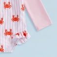 thumbnail image 6 of JUMEYU Girls Swimsuit Baby Girls' One Piece Swimsuit Rash Guard Swimwear Long Sleeve with UPF 50+ Sun Protection 3T 4T (Hot Pink,3-4 Years), 6 of 6