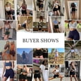 thumbnail image 5 of Womens Crossover Biker Shorts 5" High Waisted Yoga Workout Athletic Running Spandex Shorts, 5 of 7
