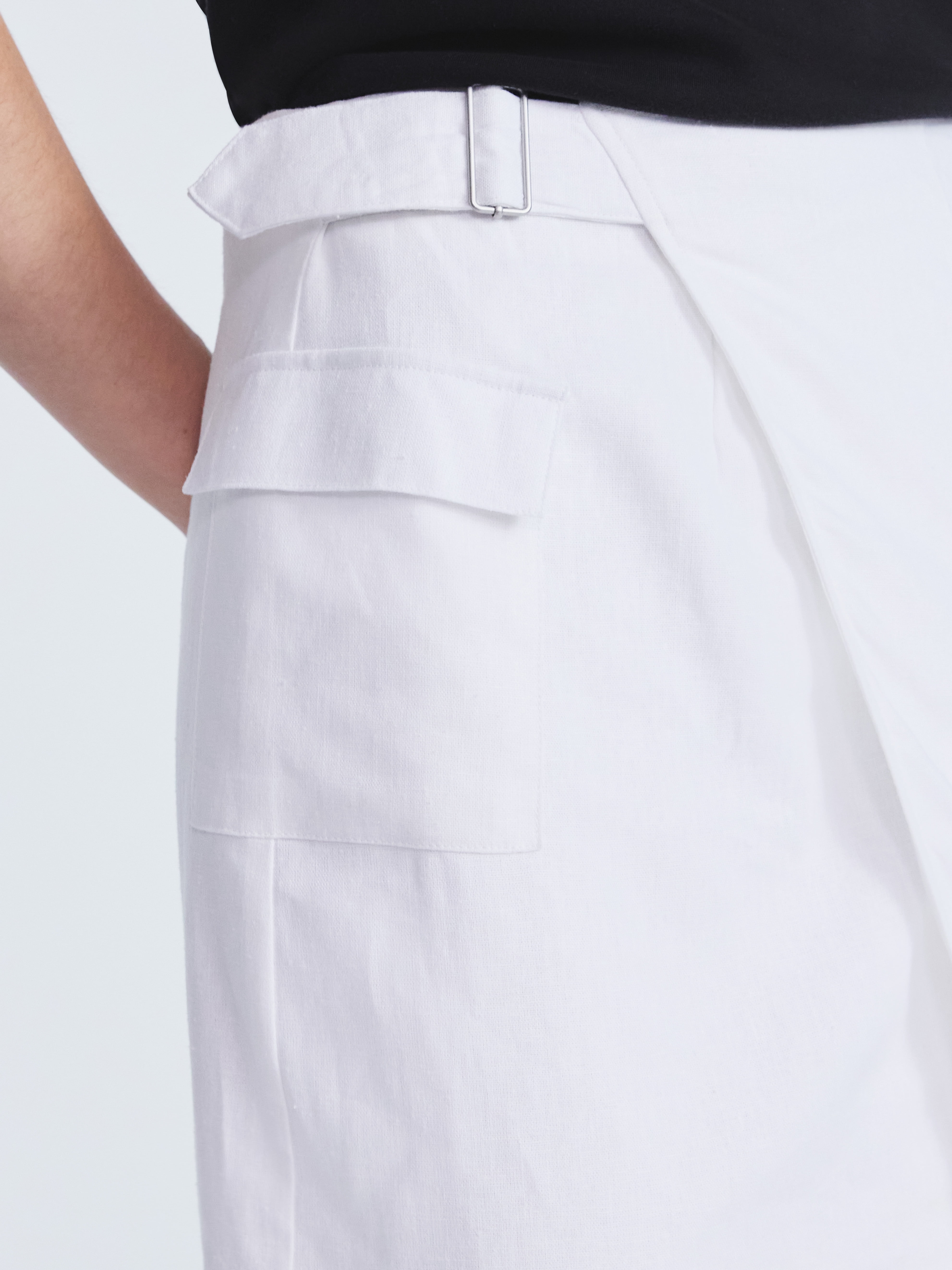 Women's Belted Envelope Mini Skirt, Sizes 0-18 - image 4