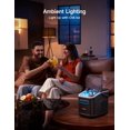thumbnail image 3 of HiCOZY Clear View Ice Maker Countertop, Self-Cleaning Ice Machine with Ambient Lights, Ice in 6Mins, 26 lbs/Day, 2 Sizes of Bullet Ice for Apartment/Kitchen/Office/Home Bar, Black, 3 of 9