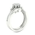 thumbnail image 2 of Imperial 1/3ct TDW Diamond Cluster Bypass Bridal Set, 10k White Gold, 2 of 4
