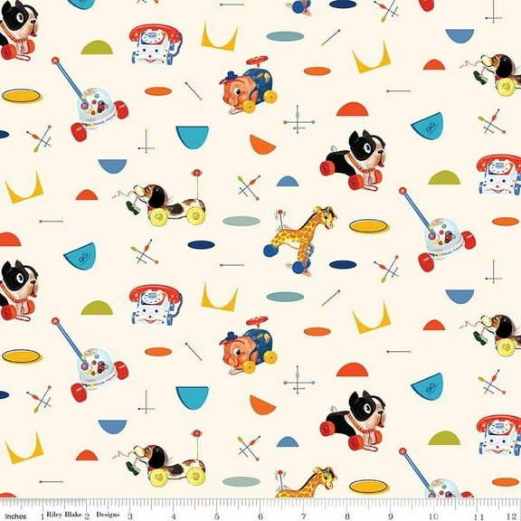 Pop 'n Play Main Le Creme Cotton Fabric (1 Yard)
