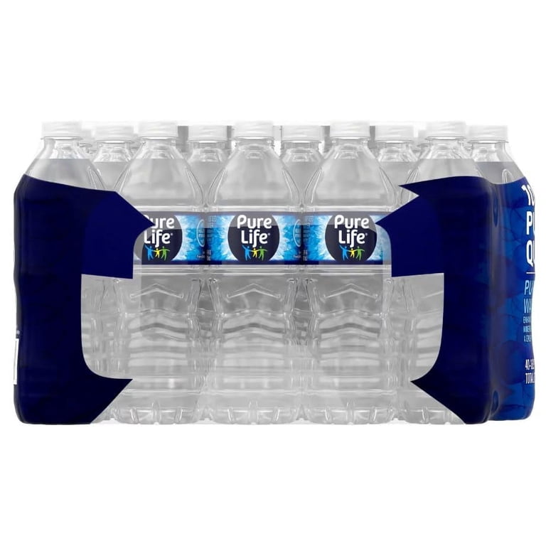 Pure Life Water, Purified Mineral Water, 16.9 oz, 40 count