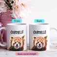 thumbnail image 2 of Personalized Bear Accent Coffee Mugs Cups With Name, Bear Coffee Cups Gifts For Bear Lovers Men Women Friends, Customized Bear Travel Mug For Birthday Christmas, Bear White Ceramic Tea Cups 11 Oz, 2 of 7