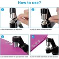 thumbnail image 5 of Presse Manuelle à Illets pour Usage Portatif Multi-Usage, Poignée Ergonomique avec Mécanisme à Double Levier pour Installation Rapide et Efficace des Illets Anti-Rouille (10mm Argent), 5 of 5