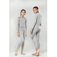 thumbnail image 2 of DevOps Long Underwear Micro Fleece Lined Thermal Set (Children's), Light Gray, 2 of 4