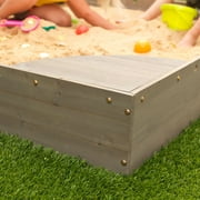 KidKraft Wooden Backyard Sandbox with Corner Seating and Mesh Cover