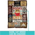thumbnail image 2 of Yibo Personalized Blanket Gift for Book Lovers, Book Club Gifts for Girls Women Bookaholic, Cat Lovers Gift for Women, Meaning Gifts for Bookworm Reading Lover Bookish Librarian, 2 of 9