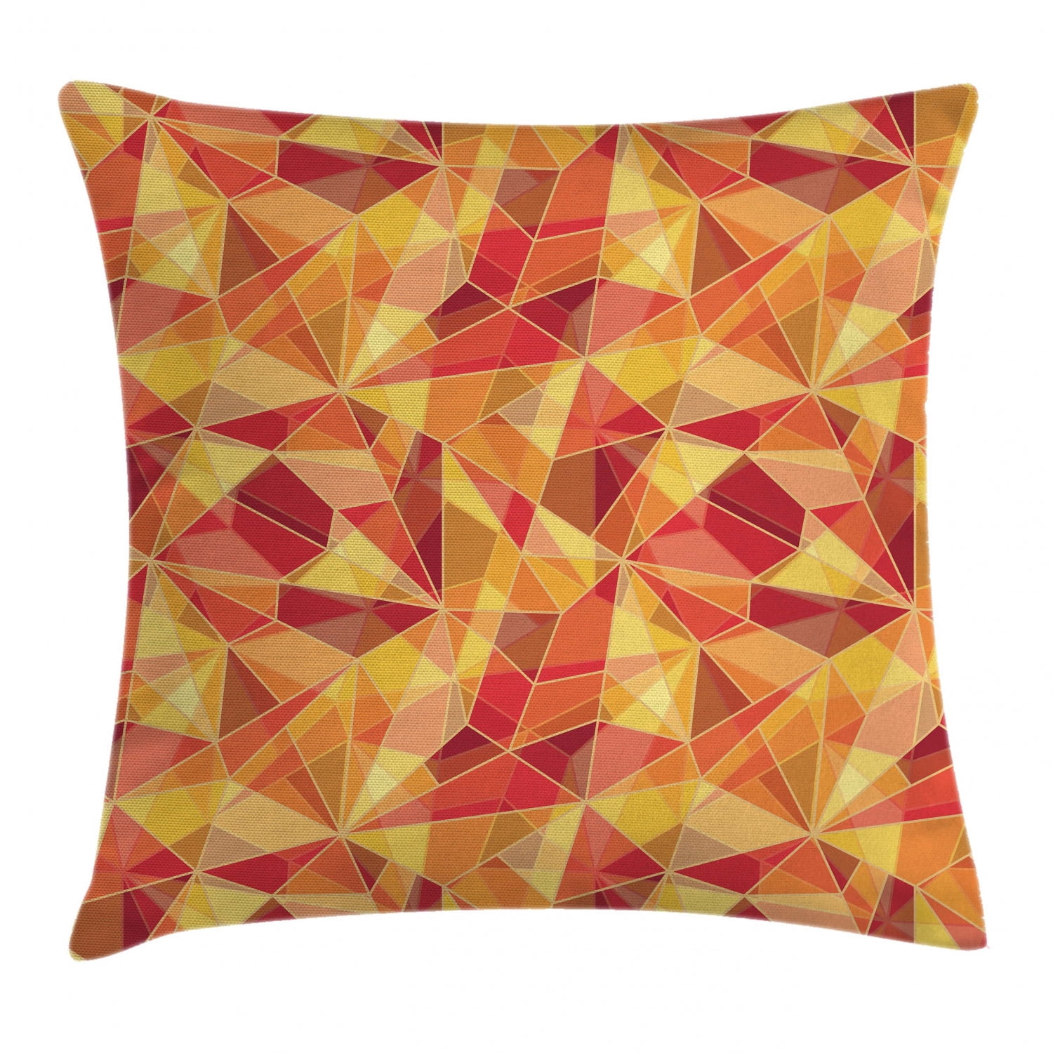 Abstract Throw Pillow Cushion Cover, Mosaic Pattern with Fractal