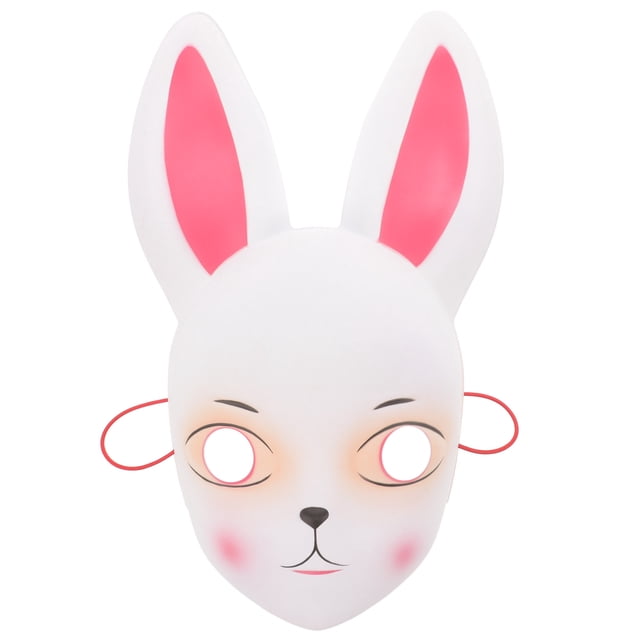 FELTECHELECTR Máscara de conejito, máscara de disfraz de Pascua, máscara de cosplay de Pascua, máscara de conejito de Pascua, decoración